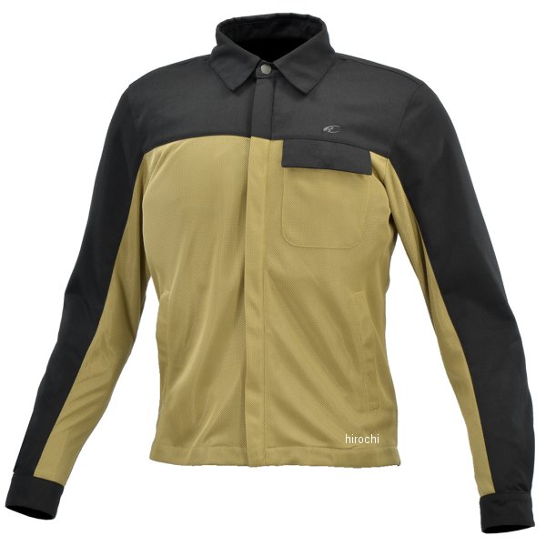 春夏モデル プロテクトメッシュライダーシャツ ベージュ 3XLサイズ