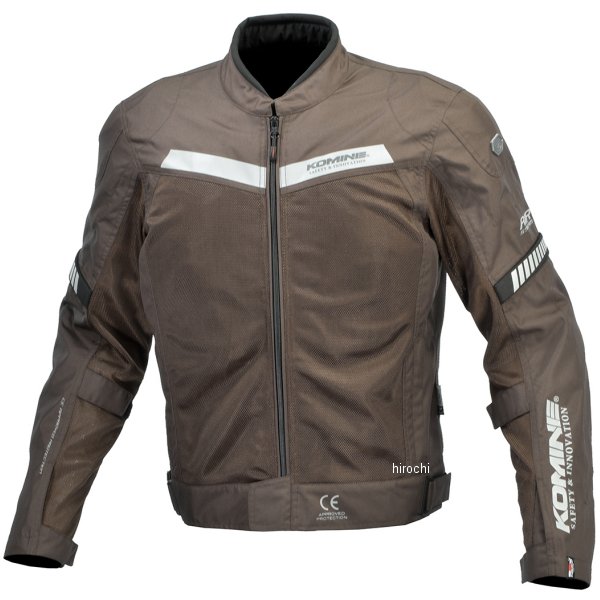 KOMINE 春夏モデル プロテクトハーフメッシュジャケット レディース ネオブラウン WLサイズ