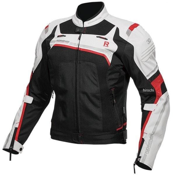 KOMINE 春夏モデル Rスペックメッシュジャケット レディース ライトグレー/黒 WLサイズ