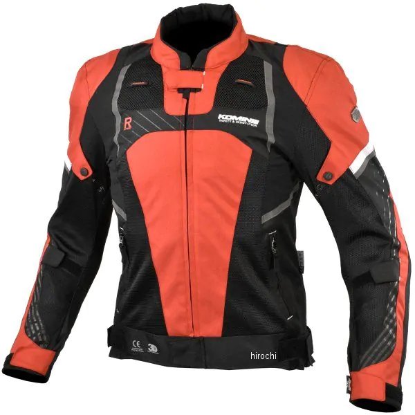 KOMINE 春夏モデル Rスペックプロテクトメッシュジャケット レディース 赤/黒 WMサイズ