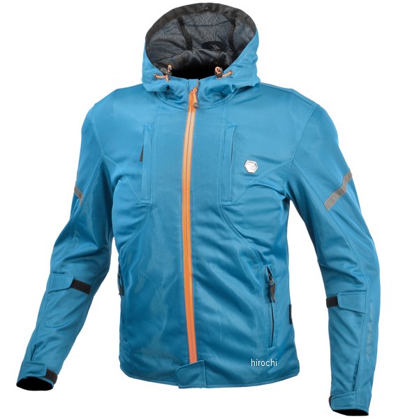 KOMINE 春夏モデル プロテクトメッシュパーカ マラードブルー 3XLサイズ