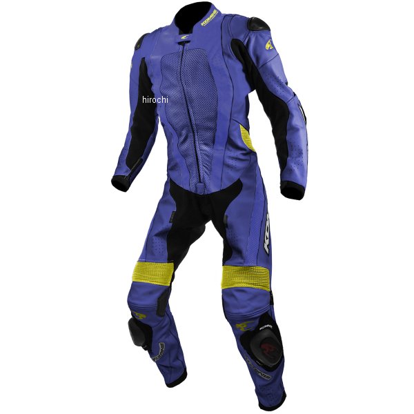 KOMINE 春夏モデル レザースーツ メタリックブルー Mサイズ