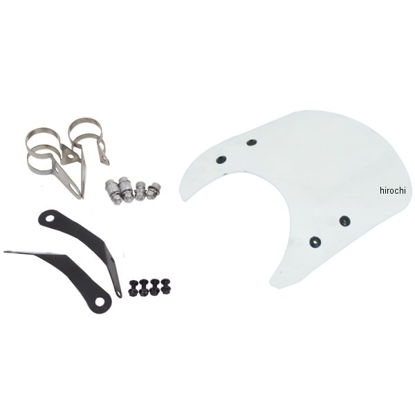 フォークマウントスクリーン ショート 96年以降 ドラッグスター400 クリア