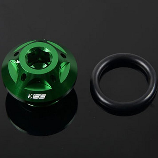 オイルフィラーキャップ M20×P2.5 緑