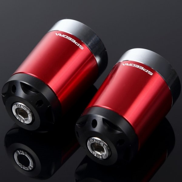 ヘビーウェイトハンドルバーエンド カワサキ M8 赤