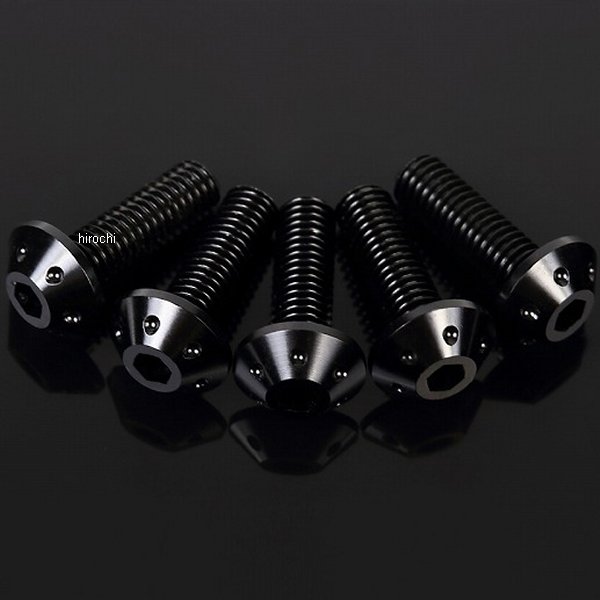 スクリーンボルト 6本 黒