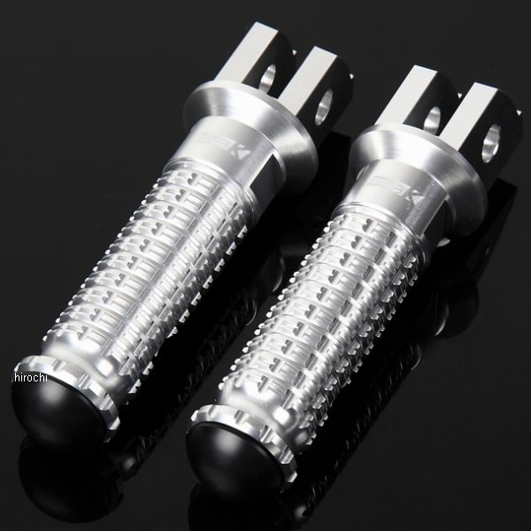 アルミ削り出しステップ スタンダードタイプ ライダー用 シルバー/シルバー