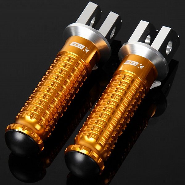 アルミ削り出しステップ スタンダードタイプ ライダー用 シルバー/ゴールド