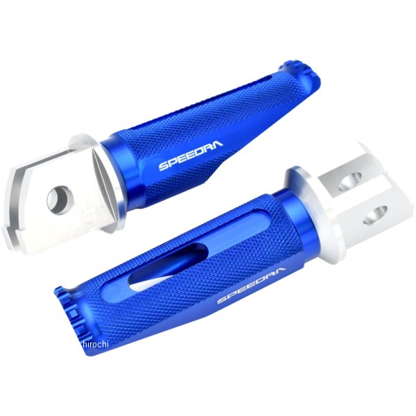 アルミ削り出しステップ レーシングタイプ ライダー側 22年以降 YZF-R7 シルバー/青