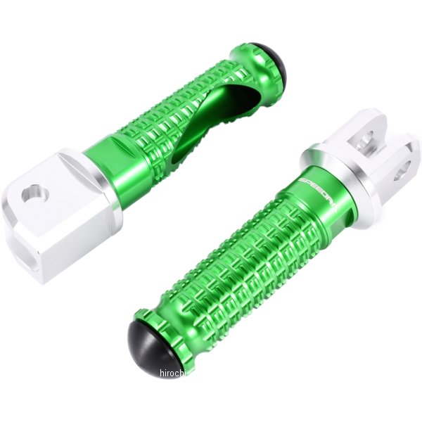 アルミ削り出しステップ スタンダードタイプ ライダー側 22年以降 YZF-R7 シルバー/緑