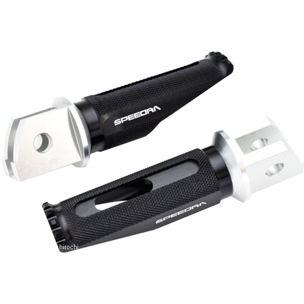 アルミ削り出しステップ レーシングタイプ タンデム側 21年以降 MT-09 シルバー/黒