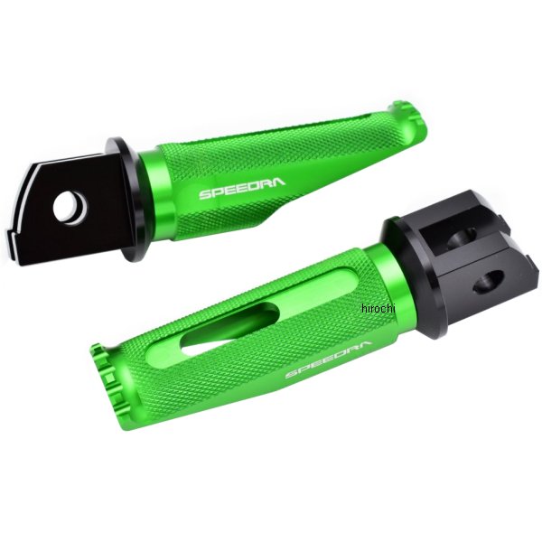 アルミ削り出しタンデムステップ レーシングタイプ GSX1300Rハヤブサ 黒/緑