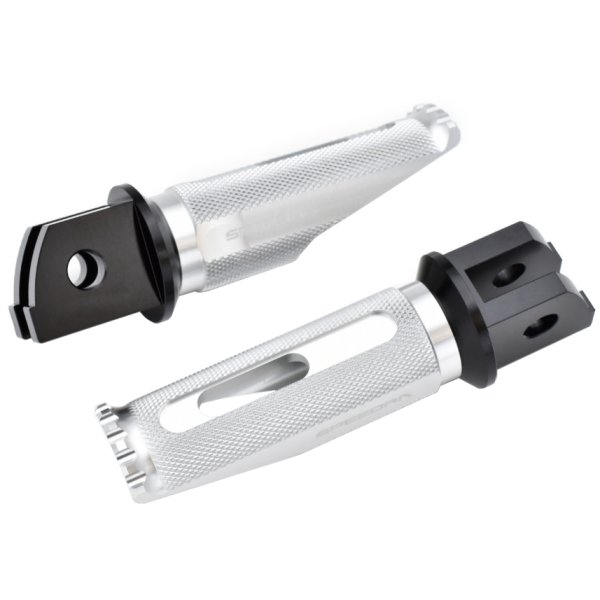 アルミ削り出しタンデムステップ レーシングタイプ GSX1300Rハヤブサ 黒/シルバー