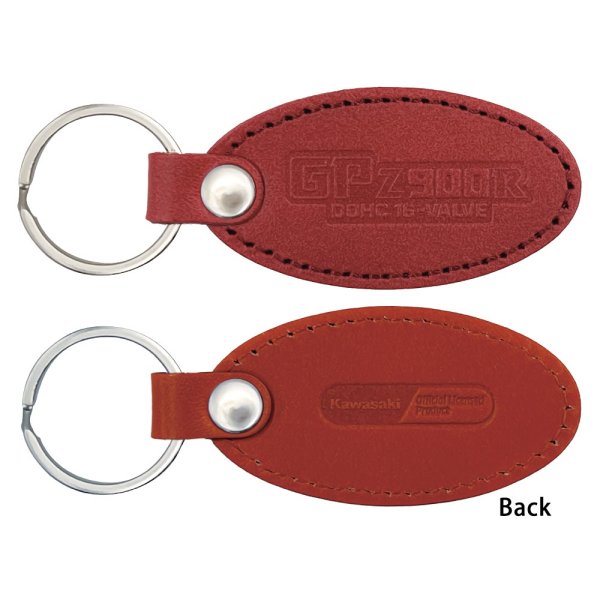 ジュウロクホウイ カワサキ GPz900Rエンブレム 国産レザーキーホルダー