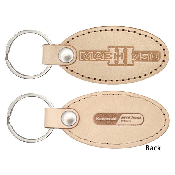 ジュウロクホウイ カワサキ 750ｰSS MACH エンブレム 国産レザーキーホルダー