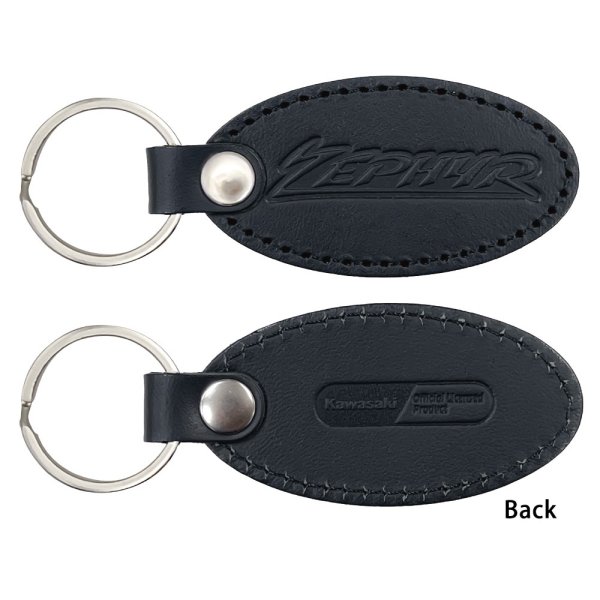 ジュウロクホウイ カワサキ ZEPHYRタンクエンブレム国産レザーキーホルダー