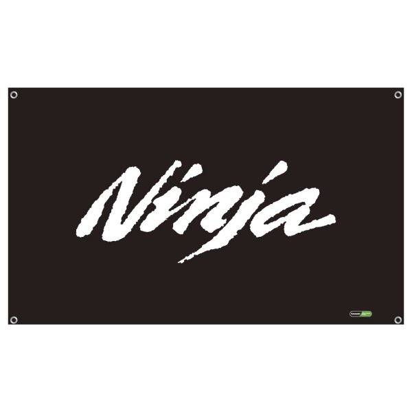 ジュウロクホウイ カワサキ Ninjaブランドエンブレム 特大フラッグ