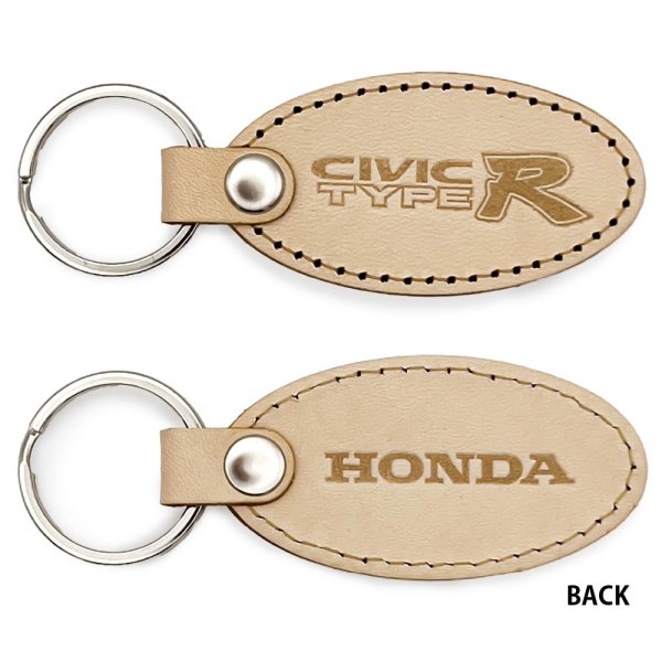 ジュウロクホウイ ホンダ CIVIC EK9TYPE R エンブレム 国産レザーキーホルダー