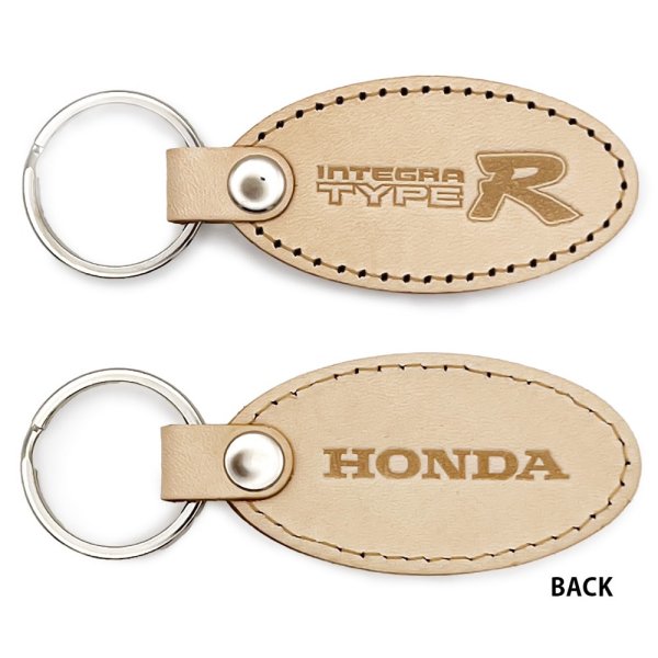ジュウロクホウイ ホンダ INTEGRA DC2TYPE R エンブレム 国産レザーキーホルダー
