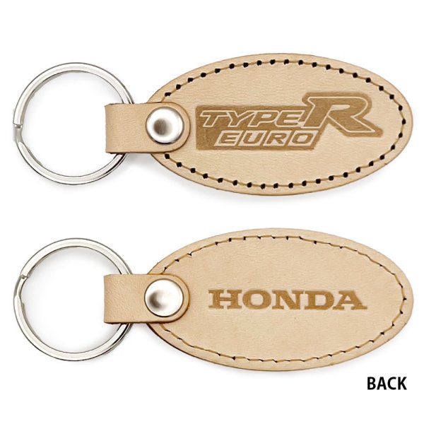 ジュウロクホウイ ホンダ CIVIC FN2 TYPE R EURO エンブレム 国産レザーキーホルダー