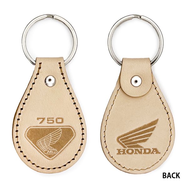 ジュウロクホウイ ホンダ CB750 FOUR エンブレム 国産レザーキーホルダー