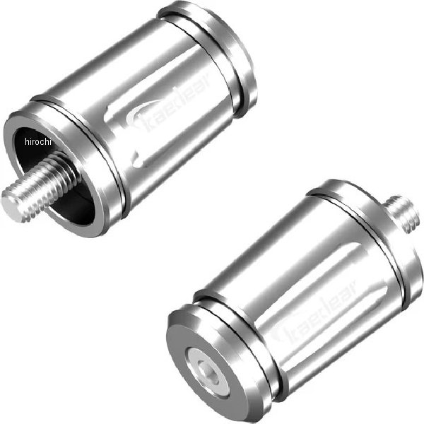 可変バーエンド ホンダ、ヤマハ、スズキ、M6 シルバー