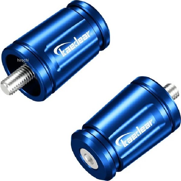 可変バーエンド ホンダ、ヤマハ、スズキ、M6 ブルー