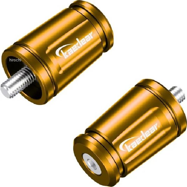 可変バーエンド ホンダ、ヤマハ、スズキ、M6 ゴールド