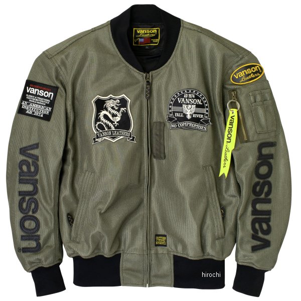 春夏モデル メッシュMA-1ジャケット カーキ/黒 Mサイズ