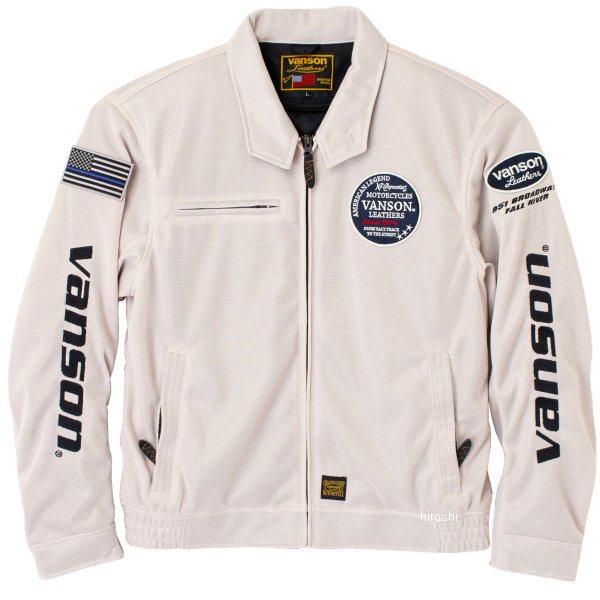 春夏モデル メッシュ スウィングトップジャケット アイボリー/黒 3XLサイズ