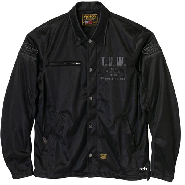 春夏モデル メッシュコーチジャケット 黒/ガンメタル Lサイズ