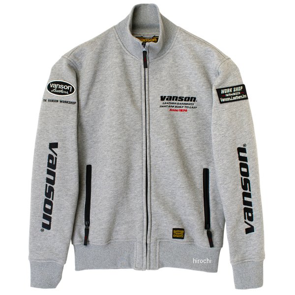 秋冬モデル SWEAT ジャケット グレー/黒 2XLサイズ