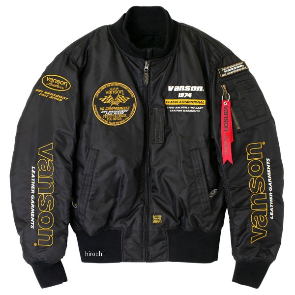 秋冬モデル MA-1 ジャケット 黒/黄 3XLサイズ