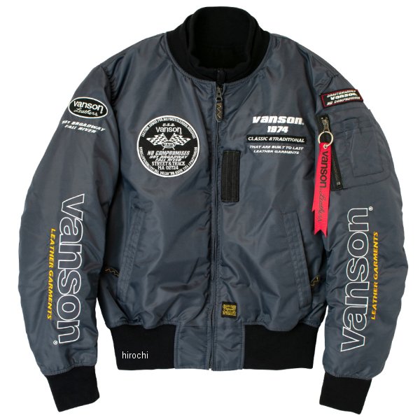 秋冬モデル MA-1 ジャケット グレー/白 2XLサイズ