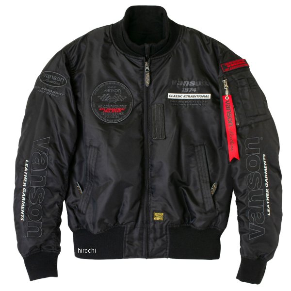 秋冬モデル MA-1 ジャケット 黒/ガンメタ Mサイズ