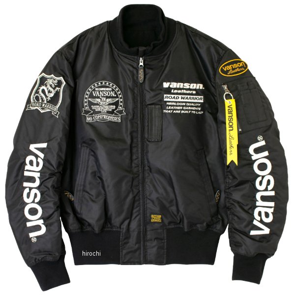 秋冬モデル MA-1 ジャケット 黒/アイボリー Lサイズ