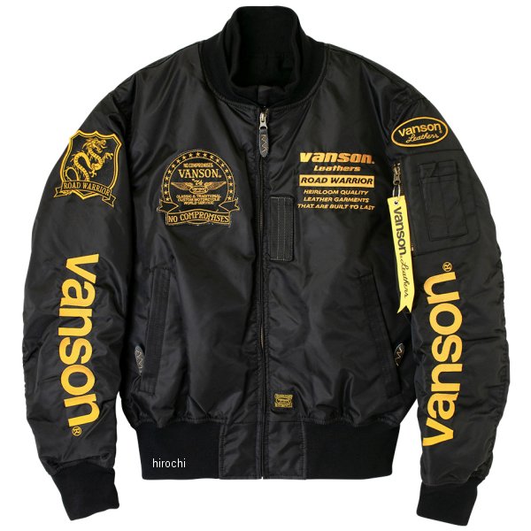 秋冬モデル MA-1 ジャケット 黒/黄 Mサイズ