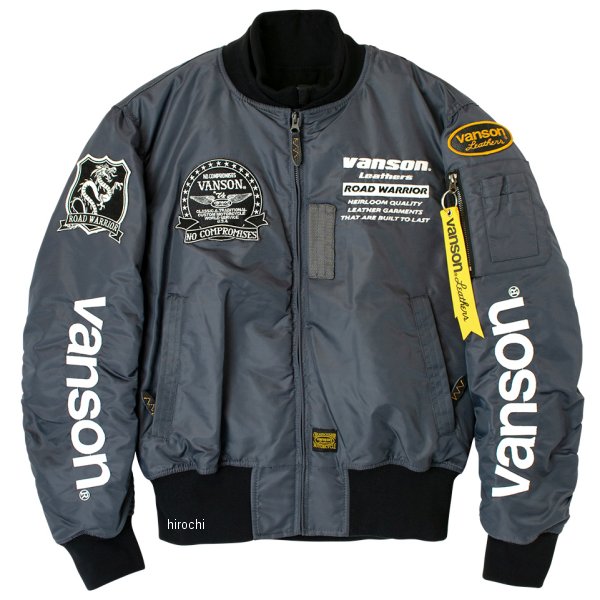 秋冬モデル MA-1 ジャケット グレー/白 2XLサイズ