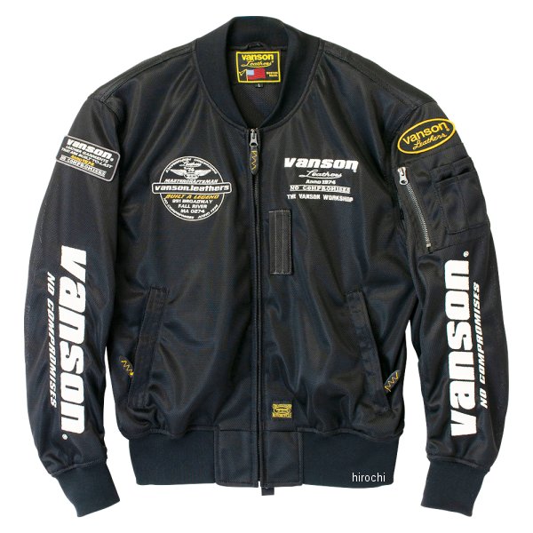 2025年春夏モデル メッシュMA-1ジャケット 黒/アイボリー Lサイズ