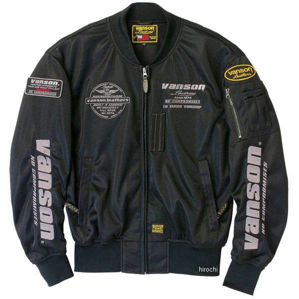 2025年春夏モデル メッシュMA-1ジャケット 黒/ガンメタリック Lサイズ