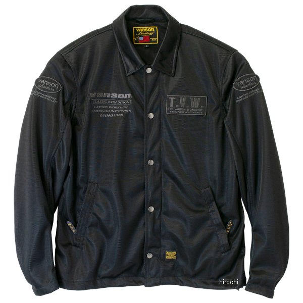 2025年春夏モデル メッシュコーチジャケット 黒/ガンメタリック XLサイズ