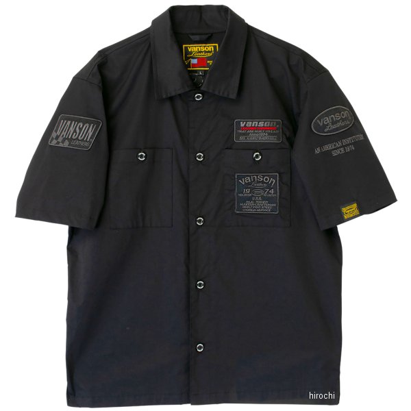 2025年春夏モデル ワークシャツ 黒/ガンメタリック Lサイズ