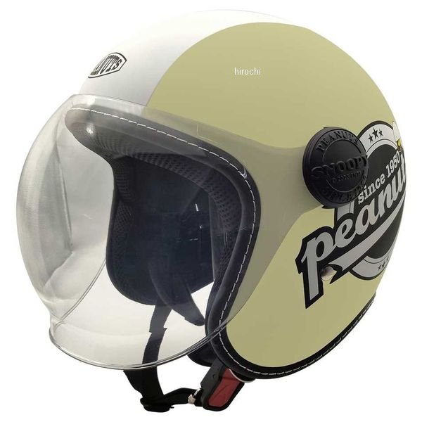 SNOOPY HIGHWAY RIDER ハイウェイライダー シールド付 ジェットヘルメット イエロー マット SM