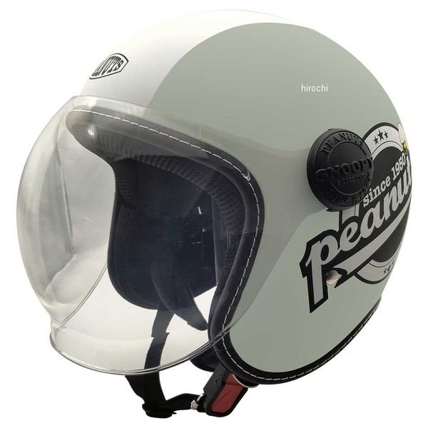 SNOOPY HIGHWAY RIDER ハイウェイライダー シールド付 ジェットヘルメット グリーン マット SM