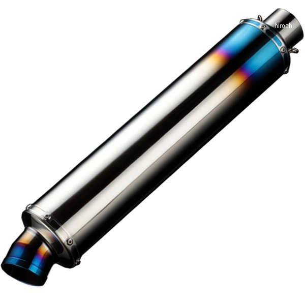 汎用サイレンサー GPテール φ100X450mm 差込径φ50.8 チタン焼有