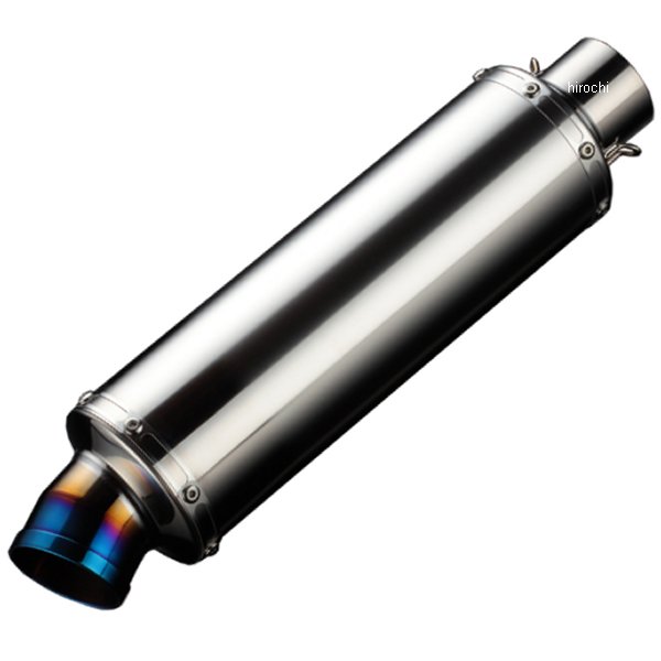 汎用サイレンサー GPテール φ100X300mm 差込径φ60.5 チタンソリッド