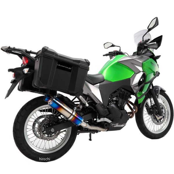 スリップオンマフラー R-EVO ヴェルシスX 250、TOURER ヒートチタン