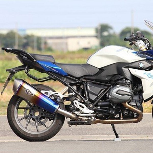 r's gear スリップオンマフラー 15年-18年 BMW R1200R、R1200RS ワイバン ドラッグブルー