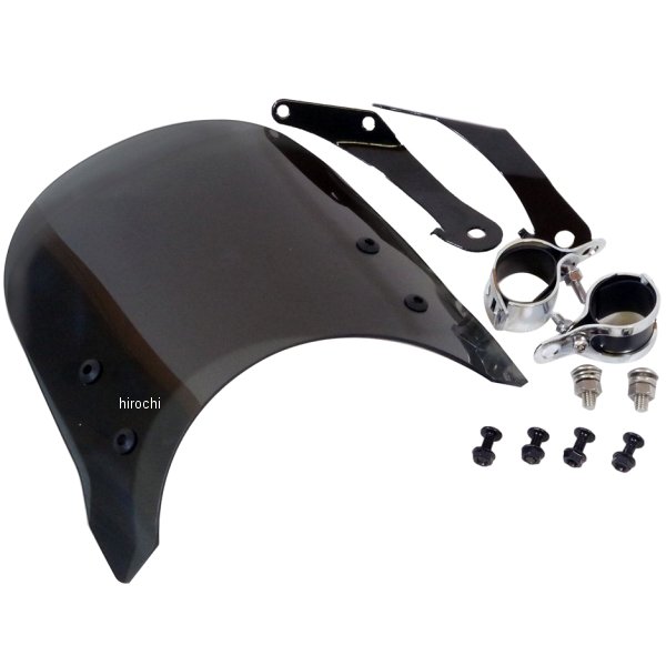 汎用メーターバイザー 取り付けバンド付き スモーク