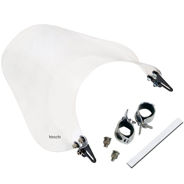 汎用大型メーターバイザー 取り付けバンド付き クリア